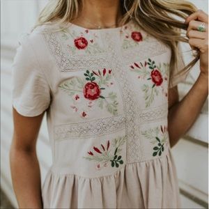 Roolee Madaline Jean Embroidered dress